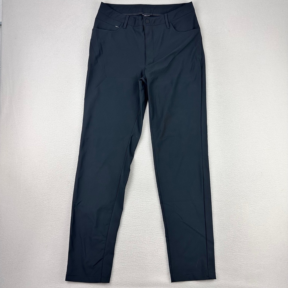 All in Motion Pants Mens 32x30 Blue Straight Fit Performance Flat Front ABC Pant